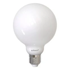 Airam SmartHome WiFi LED Lamppu G95, E27 7W 806lm 2700-6500K, Opaali