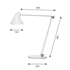 Louis Poulsen NJP Pöytävalaisin, Valkoinen -Louis Poulsen Myymälämyynti 153LouisPoulsen iso