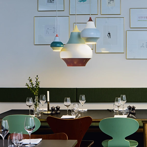 Louis Poulsen Cirque Riippuvalaisin, 38 Cm, Keltainen Yläosa 4 Louis Poulsen Cirque Riippuvalaisin, 38 Cm, Keltainen Yläosa - Image 4