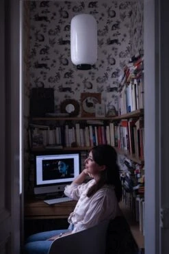 Foscarini Chouchin Reverse 2 Riippuvalaisin, Valkoinen - Musta -Louis Poulsen Myymälämyynti 20121 Vite Francia Web 19