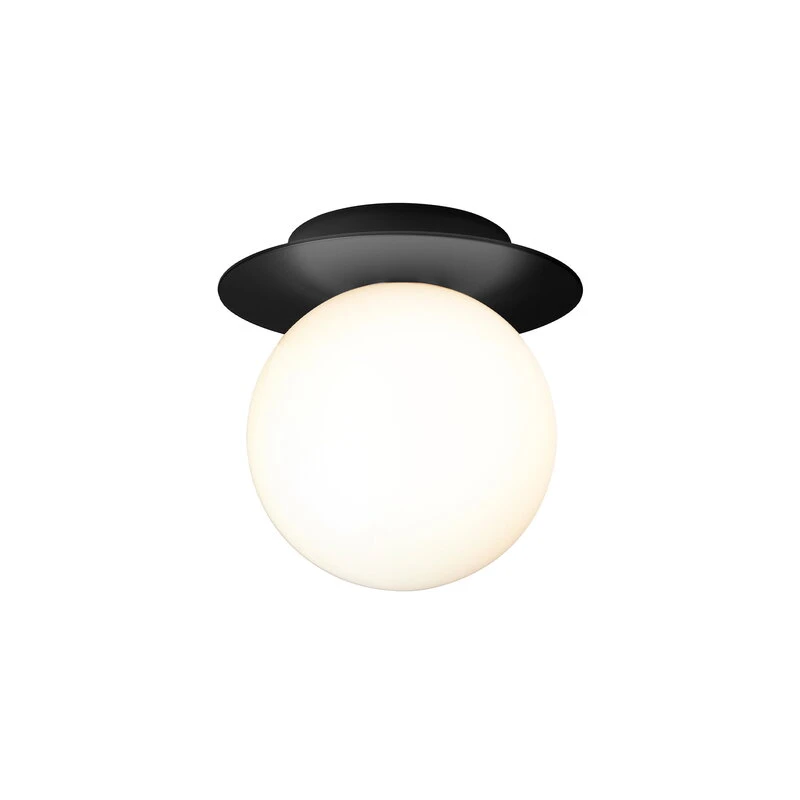 Nuura Liila 1 Seinä/kattovalaisin, Keskikoko, Musta - Opaali 3 Nuura Liila 1 Seinä/kattovalaisin, Keskikoko, Musta - Opaali - Image 3