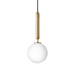 Nuura Miira 1 Riippuvalaisin, Messinki - Opaali