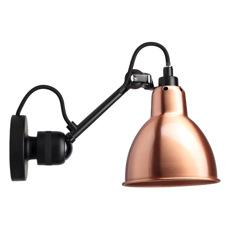 DCWéditions Lampe Gras 304 Valaisin, Pyöreä Varjostin, Musta - Kupari 1 DCWéditions Lampe Gras 304 Valaisin, Pyöreä Varjostin, Musta - Kupari