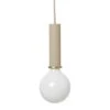 Ferm LIVING Socket Pendant High, Riippuvalaisin, Cashmere