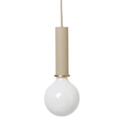 Ferm LIVING Socket Pendant High, Riippuvalaisin, Cashmere