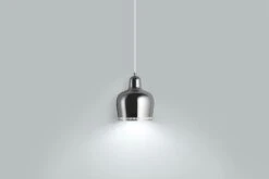 Artek Aalto Riippuvalaisin A330S -Louis Poulsen Myymälämyynti 5427420 A330S Golden Bell Pendant light chrome master