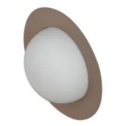 AGO Alley Seinävalaisin, Iso, Harmaanruskea