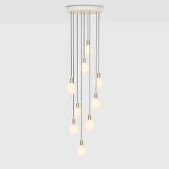 Tala Brass Nine Riippuvalaisin Sphere IV Lampuilla -Louis Poulsen Myymälämyynti CP WHT SET NON BP 01 1