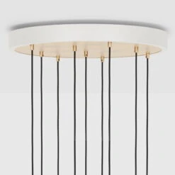 Tala Brass Nine Riippuvalaisin Voronoi II Lampuilla 8 Tala Brass Nine Riippuvalaisin Voronoi II Lampuilla -Louis Poulsen Myymälämyynti CP WHT SET NON BP 02 5