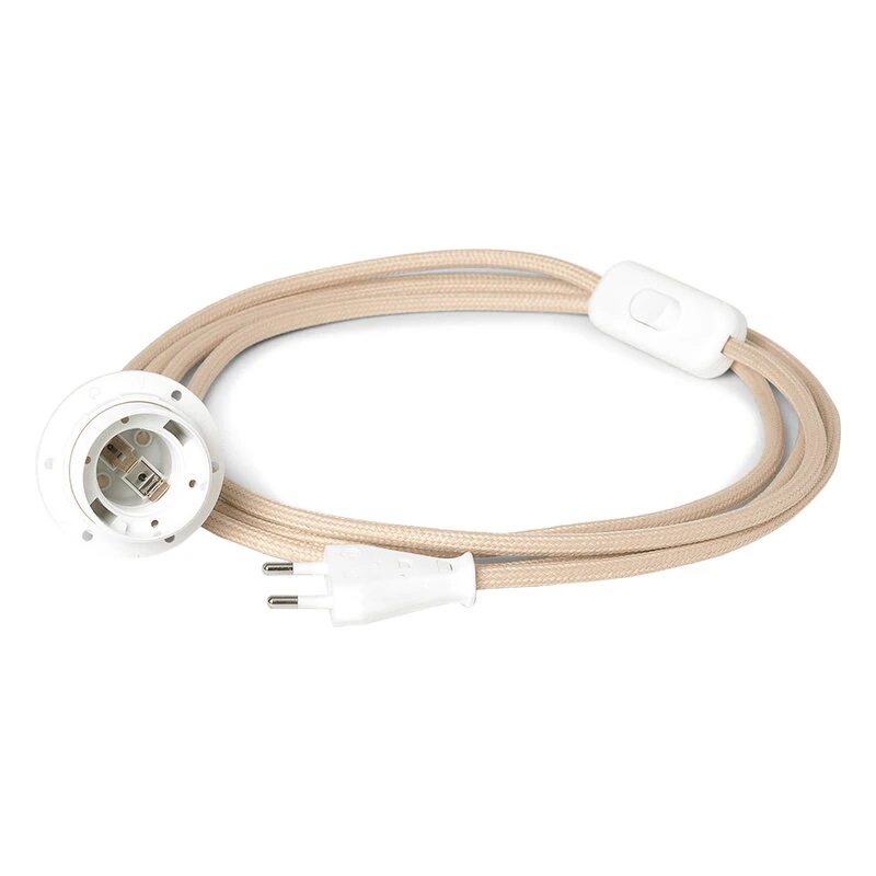 Ferm LIVING Kankainen Johtosetti Seinävalaisimeen, Hiekka 1 Ferm LIVING Kankainen Johtosetti Seinävalaisimeen, Hiekka