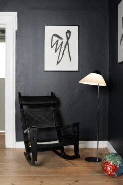 Pandul Opala Midi Lattiavalaisin, Musta -Louis Poulsen Myymälämyynti G003S Opala Midi Floor Black TS