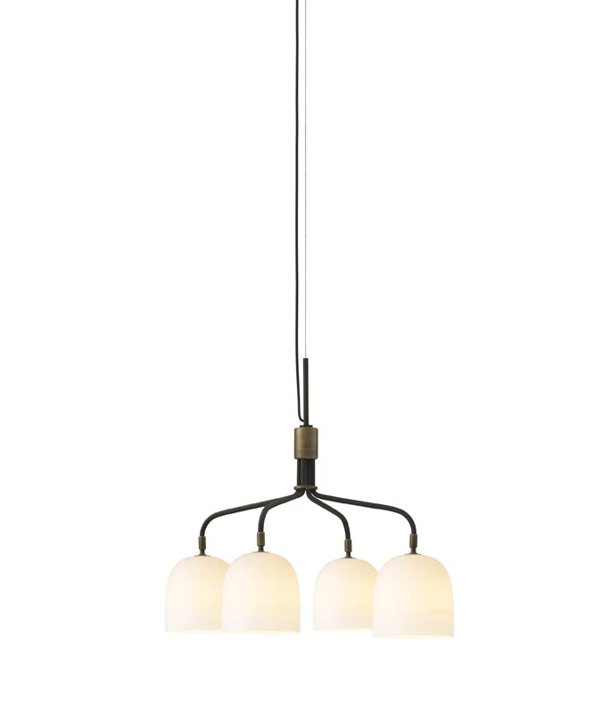 GUBI Howard Kattokruunu, 4 Varjostinta, Lyhyt, Luuposliini 2 GUBI Howard Kattokruunu, 4 Varjostinta, Lyhyt, Luuposliini - Image 2