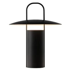 MENU Ray Ladattava Pöytävalaisin, Musta