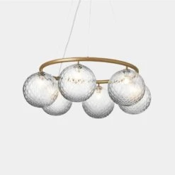 Nuura Miira 6 Circular Riippuvalaisin, Messinki - Kirkas -Louis Poulsen Myymälämyynti Nuura Miira 6 Circular Brass Optic 1 EE