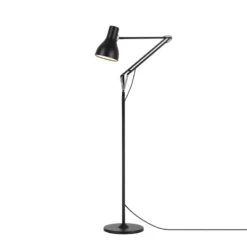 Anglepoise Type 75 Lattiavalaisin, Jet Black