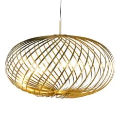 Tom Dixon Spring LED Riippuvalaisin, Keskikokoinen, Messinki