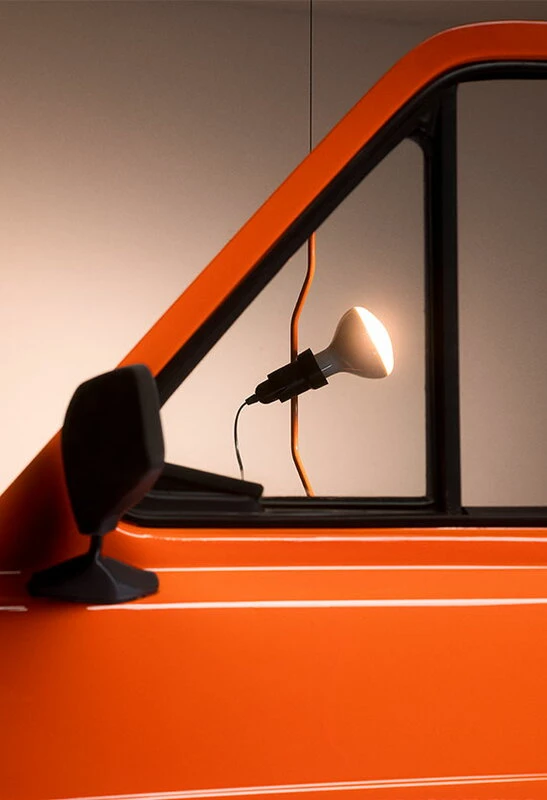 Flos Parentesi 50 Lattiavalaisin, Oranssi, Himmennettävä 2 Flos Parentesi 50 Lattiavalaisin, Oranssi, Himmennettävä - Image 2