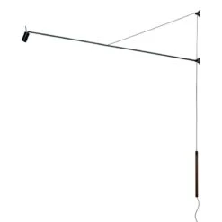 Nemo Lighting Swan Seinävalaisin, Musta